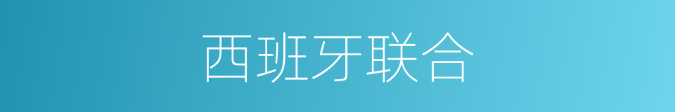 西班牙联合的同义词