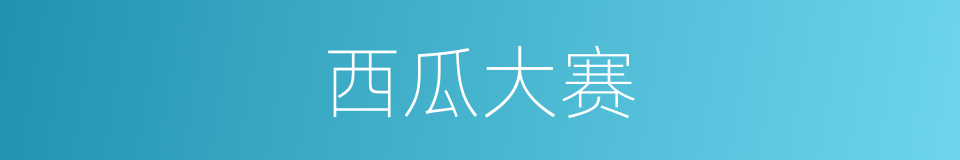 西瓜大赛的同义词