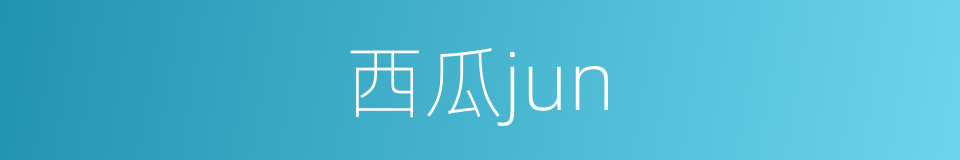 西瓜jun的同义词