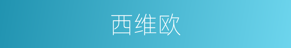 西维欧的同义词