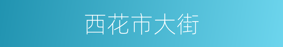 西花市大街的同义词