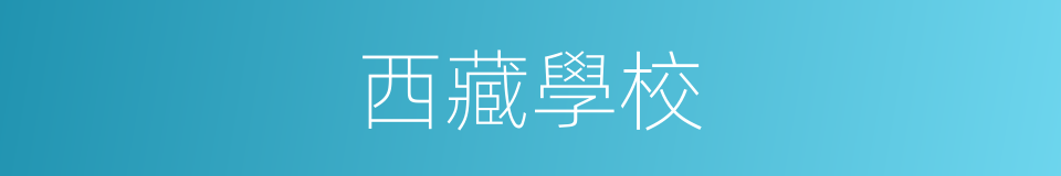 西藏學校的同義詞