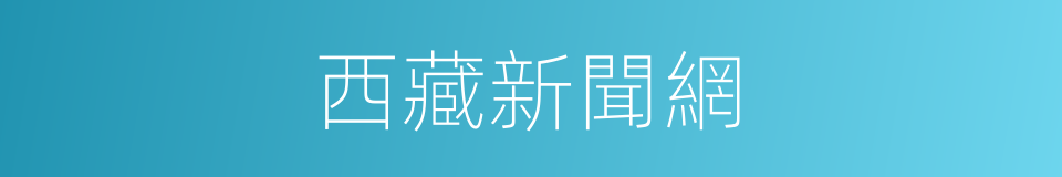 西藏新聞網的同義詞