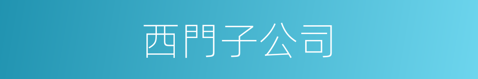 西門子公司的同義詞