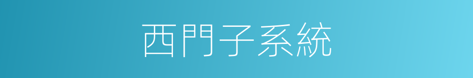 西門子系統的同義詞