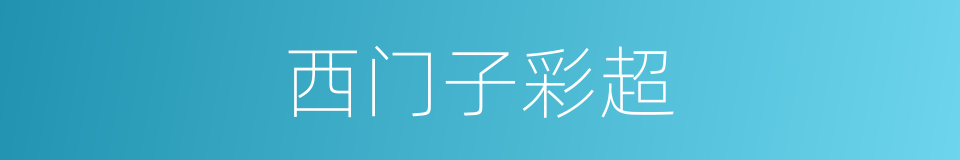 西门子彩超的同义词