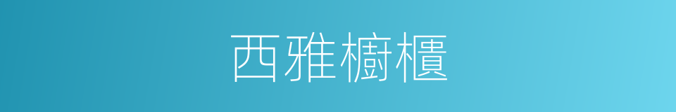 西雅櫥櫃的同義詞