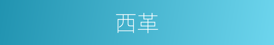 西革的同义词