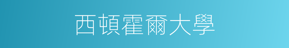 西頓霍爾大學的同義詞