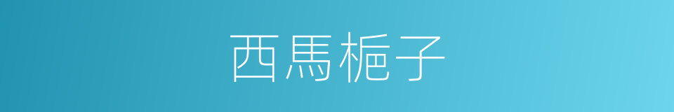 西馬梔子的同義詞