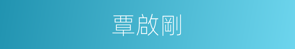 覃啟剛的同義詞