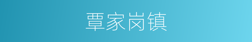 覃家岗镇的同义词