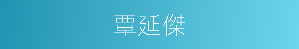 覃延傑的同義詞
