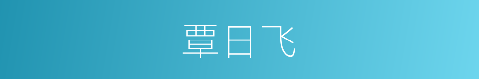 覃日飞的同义词