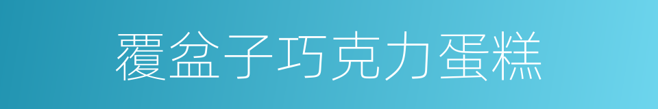 覆盆子巧克力蛋糕的同义词