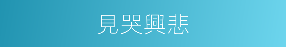 見哭興悲的意思