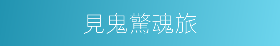 見鬼驚魂旅的同義詞