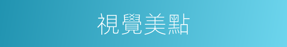 視覺美點的意思