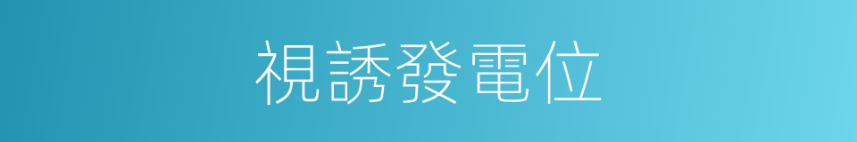 視誘發電位的同義詞