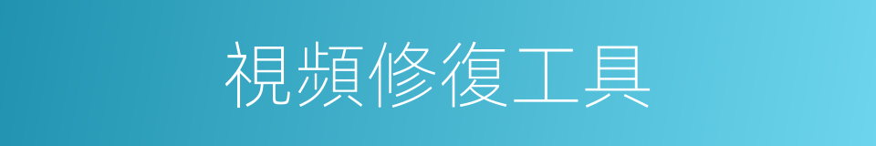 視頻修復工具的同義詞