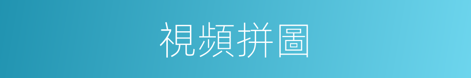 視頻拼圖的同義詞