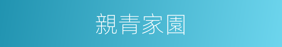 親青家園的同義詞