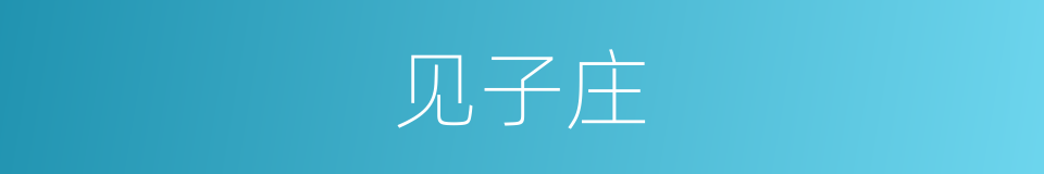 见子庄的同义词
