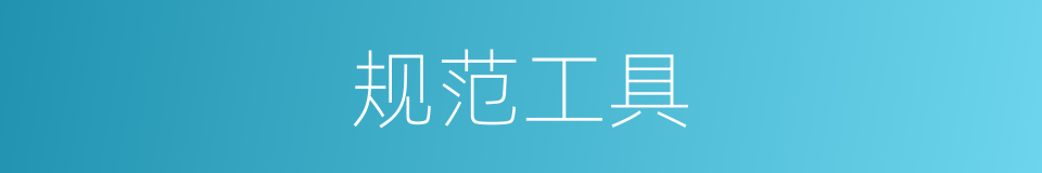 规范工具的同义词