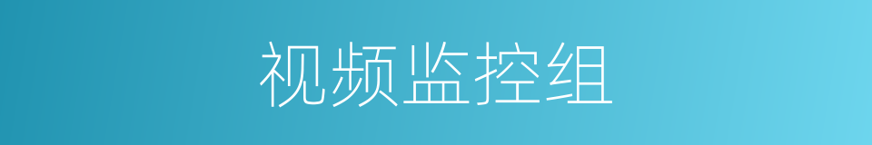 视频监控组的同义词