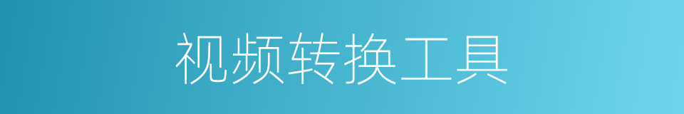 视频转换工具的同义词