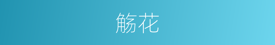 觞花的意思