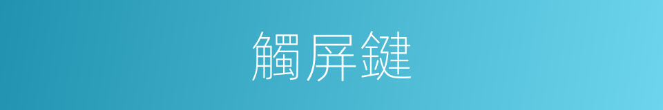 觸屏鍵的同義詞