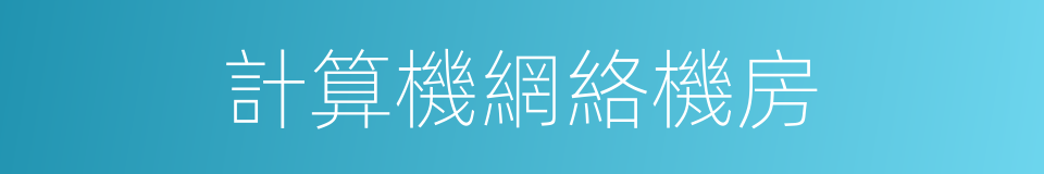 計算機網絡機房的同義詞