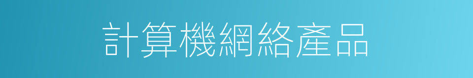 計算機網絡產品的同義詞