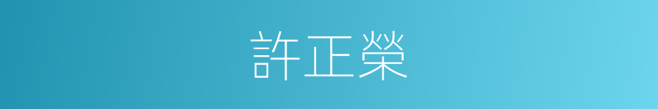 許正榮的同義詞