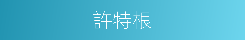 許特根的同義詞