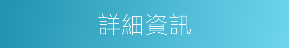 詳細資訊的同義詞