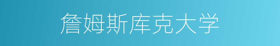 詹姆斯库克大学的同义词
