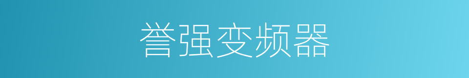 誉强变频器的同义词