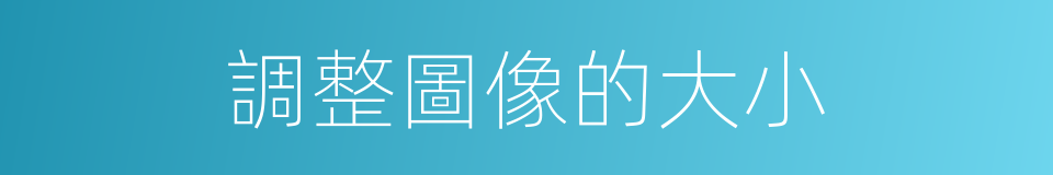 調整圖像的大小的同義詞