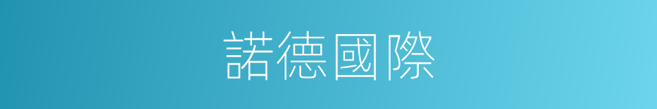 諾德國際的同義詞