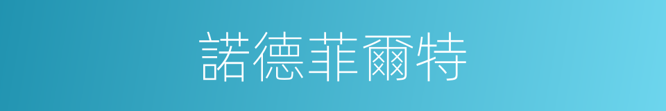 諾德菲爾特的同義詞