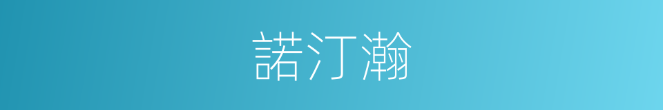 諾汀瀚的同義詞