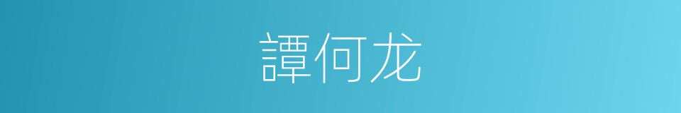 譚何龙的同義詞