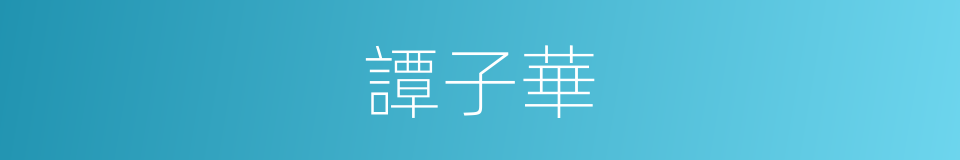 譚子華的同義詞