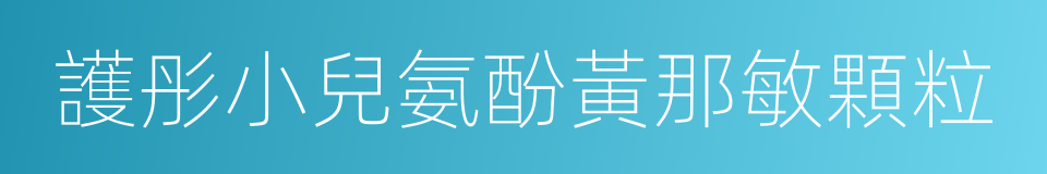 護彤小兒氨酚黃那敏顆粒的同義詞