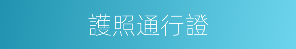 護照通行證的同義詞