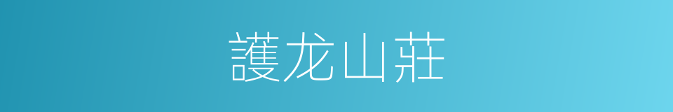 護龙山莊的同義詞