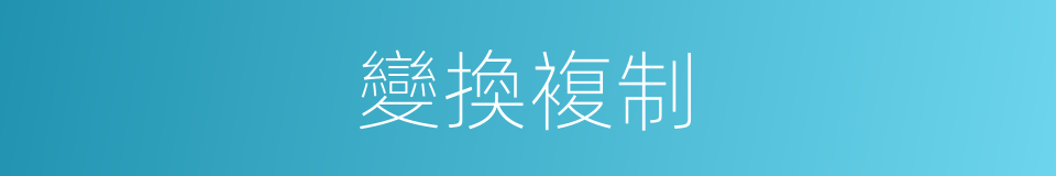 變換複制的同義詞