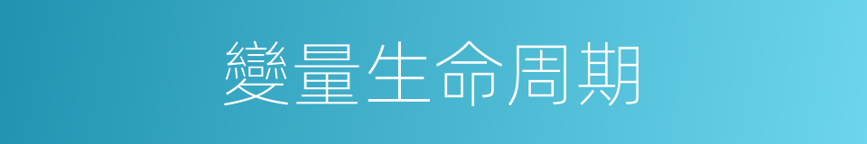 變量生命周期的同義詞
